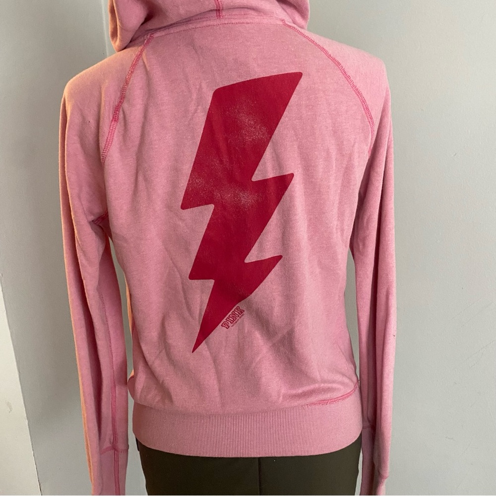 Victoria’s Secret PINK Lightening Bolt Sweatshirt Zip Up Hoodie
